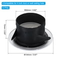 thumbnail image 2 of Unique Bargains Évent d'Air Rond de 4 Pouces 2 Pcs Diffuseur de Plafond Réglable Housse de Gril ABS Persiennes Évent de Soffite avec Écran Blanc, 2 of 5