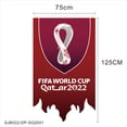thumbnail image 2 of Bandera de la Copa del Mundo de Qatar 2022, decoración de fiesta de fútbol, ​​bandera colgante, suministros para fanáticos de la Copa del Mundo, bandera de tracción JAMW Sencillez, 2 of 5