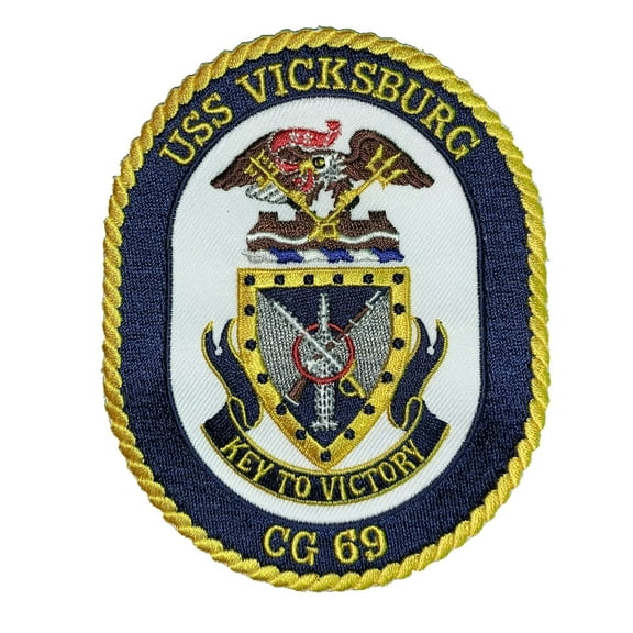 USS VICKSBURG CG-69 Patch – Sew On