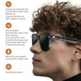 thumbnail image 4 of TUTT E13 Bluetooth Smart Sunglasses TR90 Frame | HD UV Protection Wireless Call & Music & Camera Control, AI Voice | Anti Blue Ray | Test Kit| Gift for Men Women, 4 of 11