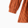 thumbnail image 4 of PatPat 2PCS Kid Girl Basic Design Solid Color Stand Collar Long Sleeve T-Shirt Set, 4 of 5