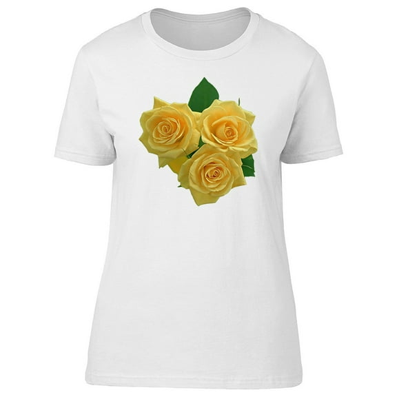 Three Yellow Roses Art Tee Women's -Image by Shutterstock