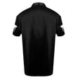 thumbnail image 4 of Men's Casual Chef Uniform, Chef Hat Print Short Sleeve Stylish Kitchen Jacket for Restaurant Bakery Hotel Staff Lightweight Coat,Black XL, 4 of 5