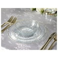 thumbnail image 4 of 200pcs set (25 Guest)-Wedding Disposable Plastic Plates & cutlery - 10'', 7'' +paper napkins, rim cups & Silverware (Coastal Clear & ), 4 of 9