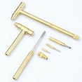 thumbnail image 4 of 6 in 1 Copper Plated Hammer Small Hammer Multifunctional Screwdriver with Bottle Opener, 4 of 7