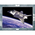 thumbnail image 2 of wall26 - Science Fiction ViewPort - Decal - A View of The Space Shuttle Flying - Wall Mural, Removable Sticker, Home Decor - 24x32 inches, 2 of 8