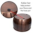 thumbnail image 2 of BirdRock HomeDecorative Water Hose Pot - Antique Copper - 100 ft Hose, 2 of 7