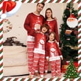 thumbnail image 2 of Xmas Family Matching Clothing Christmas Pajamas 2024 New Year Fashion Green Santa Claus Print Adult Kids Set Baby Romper Pajamas, 2 of 4