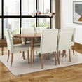 thumbnail image 3 of Herval 74" x 43" Oval 6 Seats Modern Solid Wood Dining Table in Oak, 3 of 12