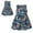 Navy, variant on TAIAOJING Baby Girl Dress Kids Toddler Sleeveless Flower Floral Print Princess Flared Cloths Dresses 12-18 Months