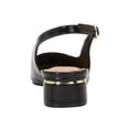 thumbnail image 4 of Ninety Union EMPRESS Low Metal Frame Heel Slingbacks, Black, 10, 4 of 5
