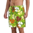 thumbnail image 2 of Kll St. Patrick'S Day3 Men'S Casual Summer Beach Shorts Hawaiian Shorts With Pockets-Large, 2 of 9