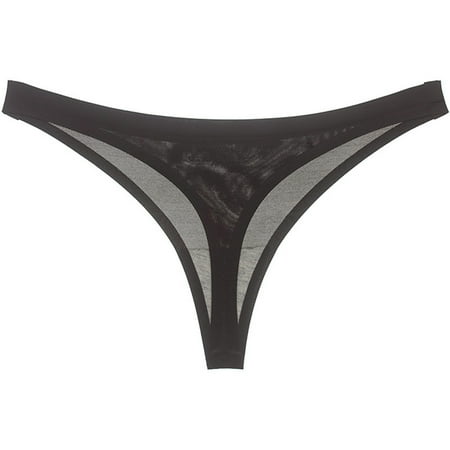 

VerPetridure Thongs for Women Pack Cotton Underwear Sexy Panties for Women Fashion Female Underwear Sexy Transparent Ice Silk Low Waist Seamless T-thong