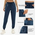 thumbnail image 3 of SPEEDRUN Womens Golf Pants with Zipper Pockets Casual Drawstring Elastic Sweatpants Quick Dry Lounge Yoga Joggers for Women Business Work Pants, 3 of 6