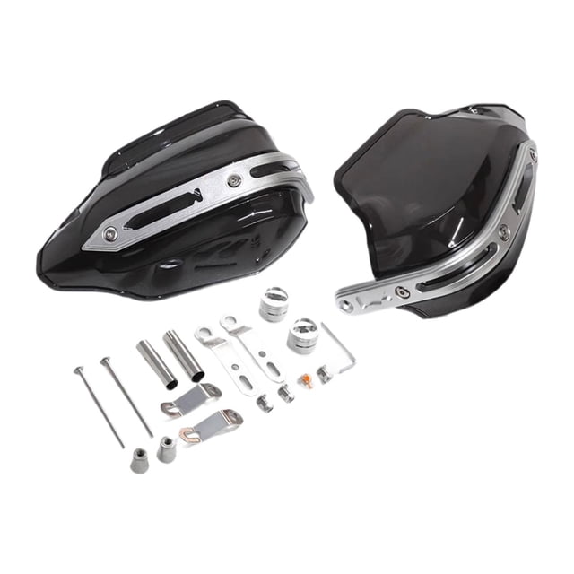 2x Manoleal de motocicleta Reemplazar piezas Partes de motocicleta Mano parabrisas Negro
