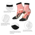 thumbnail image 5 of Naloa Colorful Cat With Flowers Ankle Socks for Women Non Slip Socks No Show Socks Classic Low Cut Casual Socks Casual Socks, 5 of 7