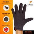 thumbnail image 4 of X-pose Safety Brown Jersey Cotton Work Gloves with Red Fleece Lining, Large 12 Pack, 4 of 5