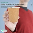 thumbnail image 4 of RENACLIPY 50Pcs Thickened Brown Paper Cups Disposable Coffee Cup for Office and Home Use, 4 of 6