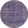 thumbnail image 1 of Ahgly Company Indoor Round Abstract Lavender Purple Area Rugs, 5' Round, 1 of 2