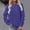 Dark Blue, variant on BLTIBY 2024 Sweatshirts for Women Autumn Winter Long Sleeve Round Neck Solid Colour Pullover Shirts Tunic Tops Loose Casual Soft Army Green S