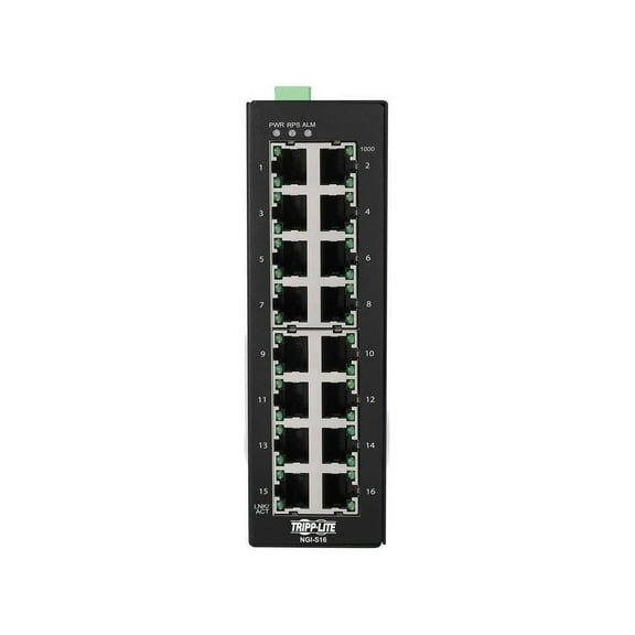 Tripp Lite by Eaton 16-Port Lite Managed Industrial Gigabit Ethernet Switch - 10/100/1000 Mbps, -10?° to 60?°C, DIN Mount - 16 Ports - Manageable - Gigabit Ethernet - 10/100/1000Base-T - TA...