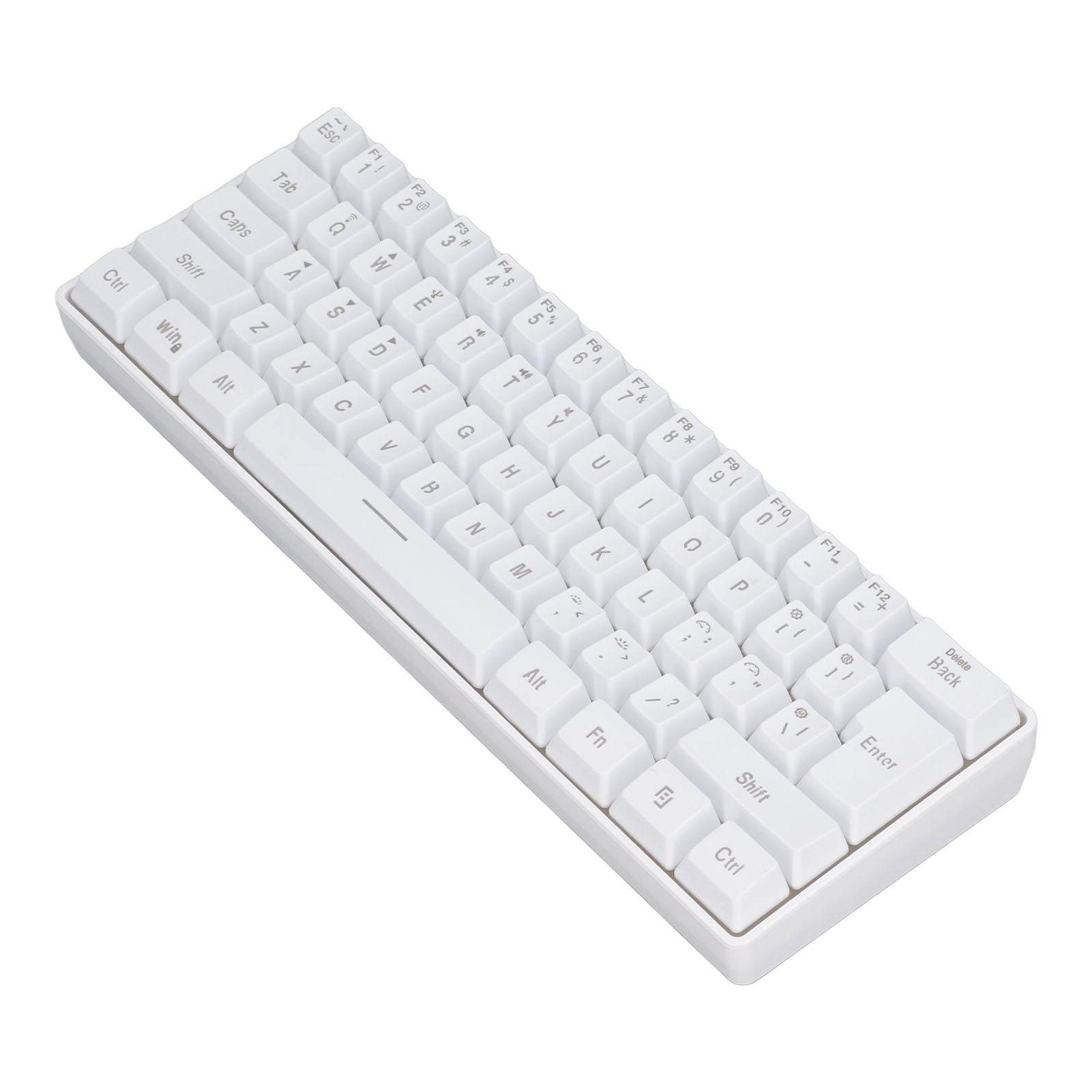 cordless Mechanical Keyboard, 3 Mode Keyboard Silent 61 Keys 2.4G BT Wired RGB Backlight Keyboard, 2000mAh Mechanical Gaming Keyboard for Laptop Phone Tablet