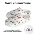 thumbnail image 6 of Kdxio winter Snowflake Dachshund Women's Men's Slippers Plush Slip-On House Slipper for Winter Indoor Soft Cushion Non-slip Fluffy Slides Slippers-13, 6 of 7