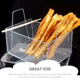 thumbnail image 2 of 1Pc Frying Grid Home Frying Basket Strainer Food Colander French Fries Basket (Silver), 2 of 8