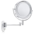 thumbnail image 1 of Jerdon HL65C 2 Sided Wall Mounted Lighted Mirror in Chrome, 1 of 4