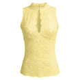thumbnail image 5 of Rhuody Cute Tops For Women Sleeveless Elegant Hollow Lace Front Tank Tops Soft Women Clothing Yellow, 5 of 5