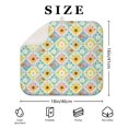 thumbnail image 4 of Pioneer Flower Floral Print Pattern Kitchen Dish Drying Mat 1 Pack, Ultra Absorbent Microfiber Drainer Mat, 16"x18", 4 of 6