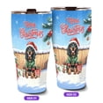 thumbnail image 2 of Merry Christmas Woofmas Xmas Noel Bloodhound Elf Candy Cane Snow 30oz Stainless Steel Tumbler Insulated Cup with Lid Dog Lover - 13017, 2 of 5