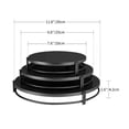 thumbnail image 1 of Cake Stand Home Party Dessert Table Display Rack Dessert Cake Tray Cold Meal Tea Break Table Afternoon Tea Center Rack Metal Black 1 PCS 9.8 INCH M, 1 of 6