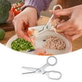 thumbnail image 2 of TIELUTT Food Scissors Kitchen Scissors Stainless Steel Detachable Kitchen Shears for Food Meat Chicken Vegetable Storage Rack Table Home Gadgets Gel One Handed Gadgets Sprout Glass Copper Pot with, 2 of 7