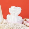 thumbnail image 6 of Douhoow White Ceramic Vase Half Face Shaped Flower Container Artware Decoration, 6 of 9
