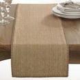 thumbnail image 2 of Saro Lifestyle Whip Stitched Design Cotton Table Runner, 2 of 5