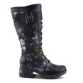 thumbnail image 5 of L'Artiste Kisha Boss Calf High Leather Boots – Hand-Painted Comfort, 5 of 8