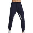 thumbnail image 2 of Yaoyar Men's Fashion Casual Jogger Trousers Sweatpants Drawstring Workout Running Cargo Athletic Pencil Pants(Navy,XL), 2 of 9