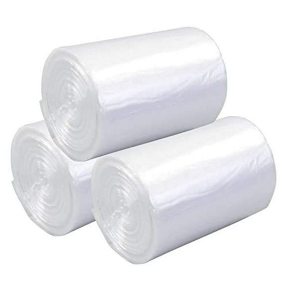 4 Gallon Clear Trash Bag, Bathroom Garbage Bag, 1500 Counts, 15 Rolls