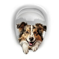 3D Toilet Stickers For Bathroom Toilet Seat Decoration And Wall Decoration, Self-Adhesive 3D Toilet Stickers With Cute 3D Dog Pattern, Waterproof Material Easy To