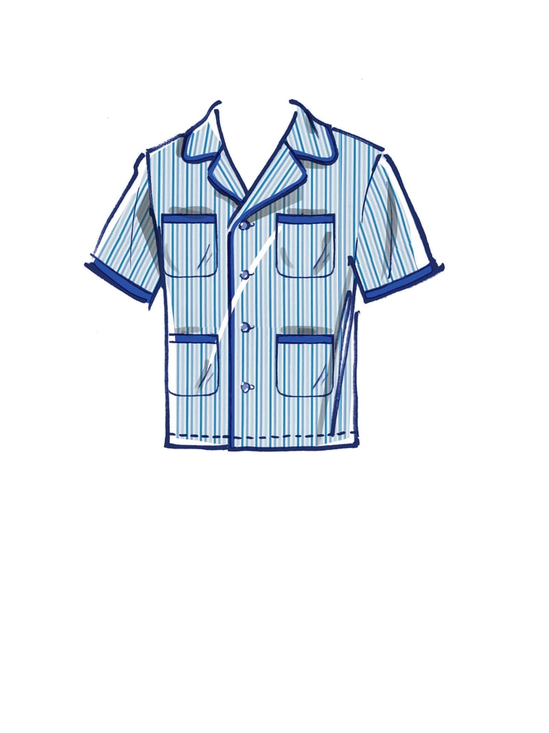 McCalls M8262XM Cartamodello Per Pigiama Uomo/Ragazzo - Taglie XS (S-M-L) - Include Camicia, Pantaloni Lunghi E Corti