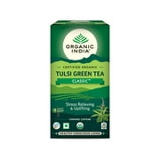 ORGANIC INDIA Tulsi Green Tea Classic|25 Tea Bags,35 Gm (1.4*25 ),Pack of 1