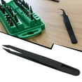 thumbnail image 2 of 1Pcs Carbon Fiber Jewelry Tool Set Tweezers Anti-Static Plastic Precision For Diy Epoxy Resin Jewelry Components Supplies B Smile Home, 2 of 9