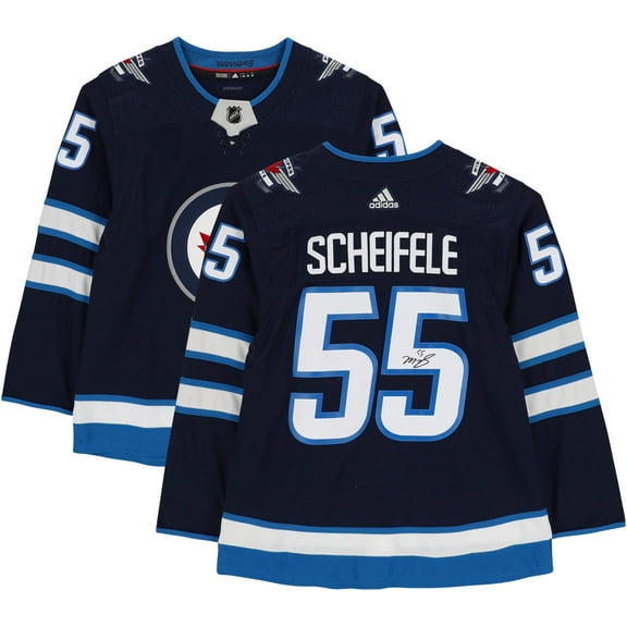 Mark Scheifele Winnipeg Jets Autographed Navy Adidas Authentic Jersey - Fanatics Authentic Certified