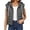 Gray-1, variant on Puffer Vest Women Hooded Cap Sleeve Zip Up Quilted Outerwear Cropped Lightweight Coat with Pockets,Drawstring, Fall Trendy Jacket,Winter Casual Cozy Outfits,Solid