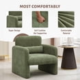 thumbnail image 2 of Yeshouse Sillón moderno con brazos, tapizado en chenilla, de una plaza, 72 cm de ancho x 68 cm de profundidad. Cómodo sillón para sala de estar, dormitorio y oficina, 2 of 2