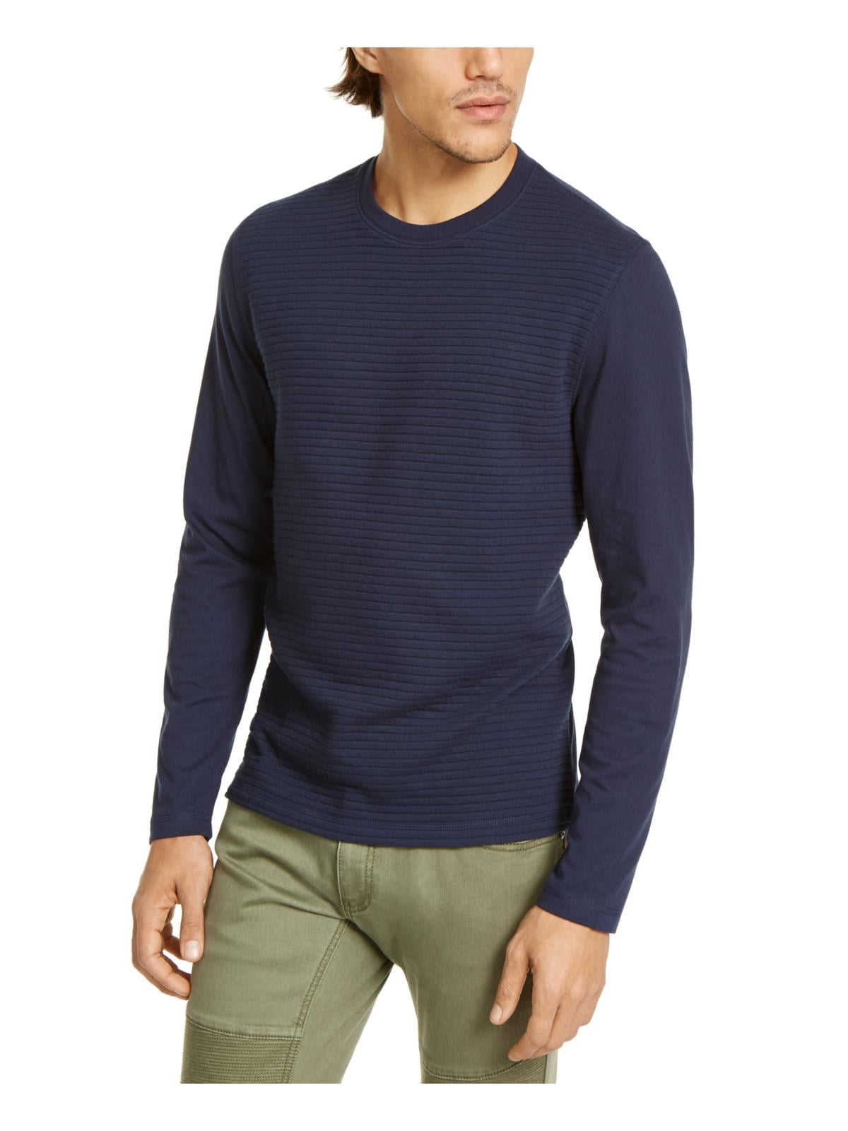 faded glory men's long sleeve thermal crew sweatshirt
