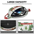 thumbnail image 4 of Fanny Pack White Christmas Watercolor Tree Pattern Waist Pack Bag,Running Cross Bag,Waterproof Large Fanny Packs for Women Men for Travel Running Hiking Cycling, 4 of 6