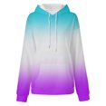 thumbnail image 4 of Utoimkio 2025 Tie Dye Hoodies for Women Cute Pullover Long Sleeve Sweatshirts for Women Loose Fit Hooded Tops with Pockets Fall Winter Clothes, 4 of 5