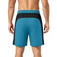 thumbnail image 4 of Quick-Dry Athletic Shorts Men Casual Elastic Waist Drawstring Lightweight Summer Beach Hiking Golf Shorts with Pockets, 4 of 6